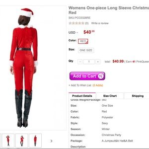 womens santa jumpsuit